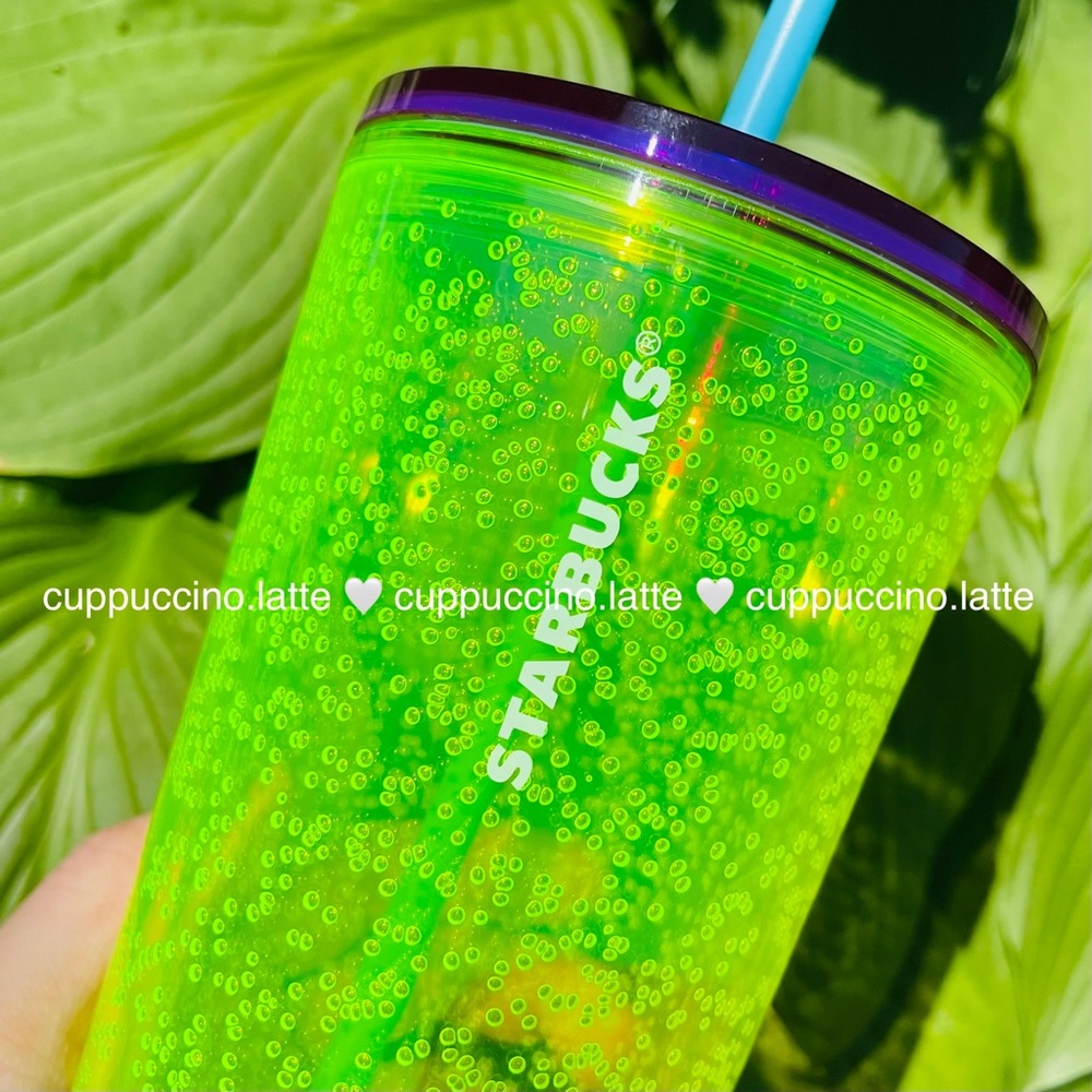 🫧LAST SET🫧Starbucks Summer 2023 Lime & Tangerine Bubbleseed Infused Tumblers - Picture 4 of 12